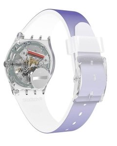 Reloj Swatch Mujer Ultralavande Ge718 Silicona Violeta 3 Bar - Cool Time