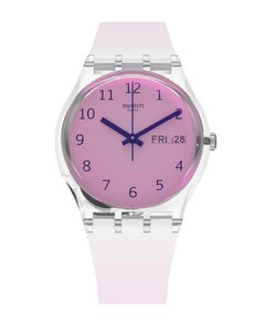 Reloj Swatch Mujer Ultrafushia Ge719 Silicona Sumergible
