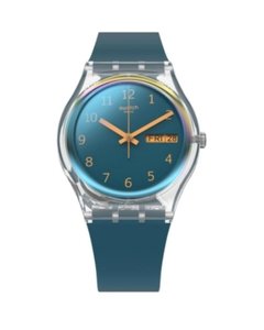 Reloj Swatch Mujer Azul Blue Away Essentials Ge721 Silicona