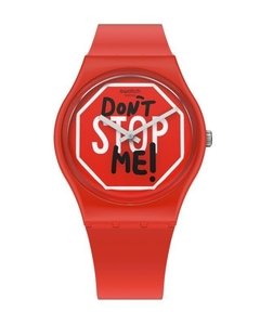 Reloj Swatch Unisex Rojo Dont Stop Me Gr183 Sumergible
