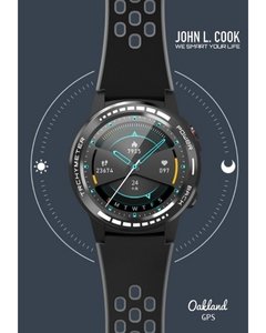 Smartwatch John L. Cook Oakland Gps Multi-sport Control Siri - Cool Time