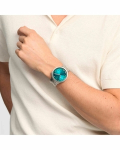 Reloj Swatch Unisex Big Bold Irony Aqua Shimmer SB07S100G - Cool Time