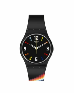 Reloj Swatch Unisex Black Carousel Squares SO28B705 - comprar online