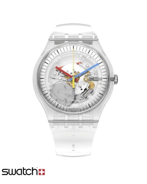 Swatch transparente online hombre