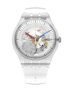 Reloj Swatch Hombre New Gent Swatch Clear Clearly SO29K100 - comprar online