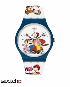 Reloj Swatch Unisex Snoopy Peanuts First Base So29z107
