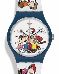 Reloj Swatch Unisex Snoopy Peanuts First Base So29z107 en internet