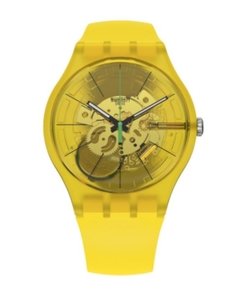 Reloj Swatch Unisex Amarillo Bio Lemon SUOJ108 Silicona Wr