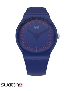 Reloj Swatch Unisex Monthly Drops Suon146 Bluenred