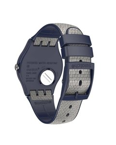 Reloj Swatch Unisex New Gent Lady Suon402 Grey Cord - tienda online
