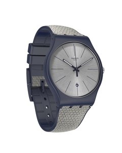 Reloj Swatch Unisex New Gent Lady Suon402 Grey Cord en internet