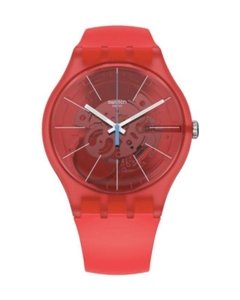 Reloj Swatch Unisex Rojo Bloody Orange Suoo105 Silicona 30 M - comprar online