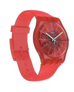 Reloj Swatch Unisex Rojo Bloody Orange Suoo105 Silicona 30 M en internet