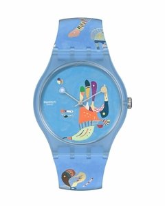 Reloj Swatch Unisex Blue Sky, By Vassily Kandinsky SUOZ342 - comprar online