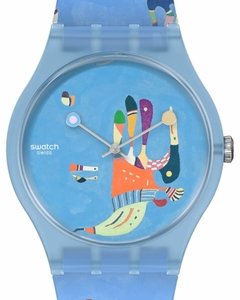 Reloj Swatch Unisex Blue Sky, By Vassily Kandinsky SUOZ342 en internet