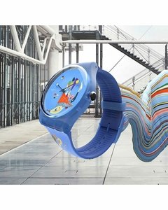 Reloj Swatch Unisex Blue Sky, By Vassily Kandinsky SUOZ342 - tienda online