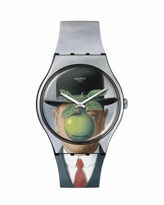 Reloj Swatch Unisex Art Journey 2023 Le Fils De L'homme By Rene Magritte SUOZ350 - comprar online