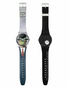Reloj Swatch Unisex Art Journey 2023 Le Fils De L'homme By Rene Magritte SUOZ350 - Cool Time