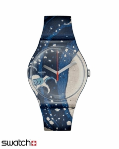Reloj Swatch Unisex SWATCH ART JOURNEY 2023 The Great Wave By Hokusai & Astrolabe SUOZ351
