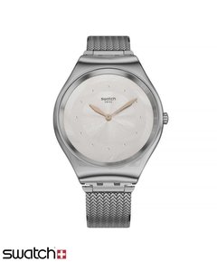 Reloj Swatch Mujer Skin Irony Skinsand Syxs117m Plateado