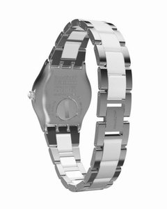 Reloj Swatch Mujer Tresor Blanc Yls141gc Plateado Y Blanco - Cool Time