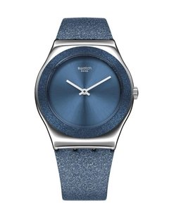 Reloj Swatch Mujer Holiday Collection Yls221 Blue Sparkle