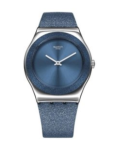 Reloj Swatch Mujer Holiday Collection Yls221 Blue Sparkle - comprar online