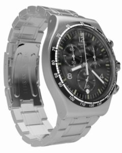 Reloj Swatch Hombre Night Flight Yvs444g Crono Acero 3 Bar - comprar online