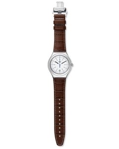 Reloj Swatch Hombre Appia Yws401 Cuero Acero Sumergible - Cool Time