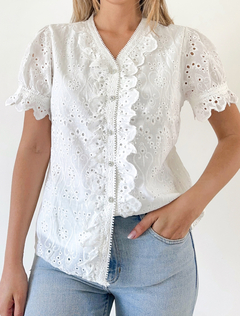 CAMISA ARIZONA BLANCA TALLE L (CON FALLA)