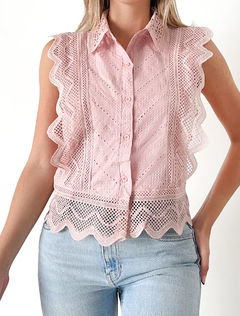 CAMISA LEIA ROSA TALLE L (CON FALLA)