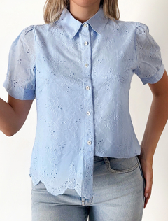 CAMISA PIA CELESTE IMPORTADA - comprar online