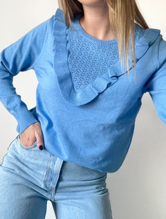 Sweater Brisa Celeste - comprar online