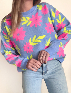 Sweater Lari Celeste en internet