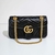 BOLSA GUCCI GG MARMONT MATELASSE PRETA GOLD PEQUENA - comprar online