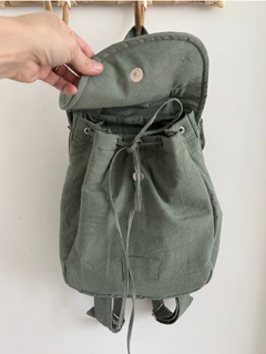 MOCHILA LIENZO CANELA LIVIANA - tienda online