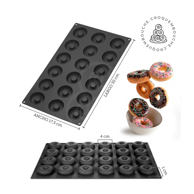 Molde de silicona para Mini Donuts - Comprar Online {My Karamelli}