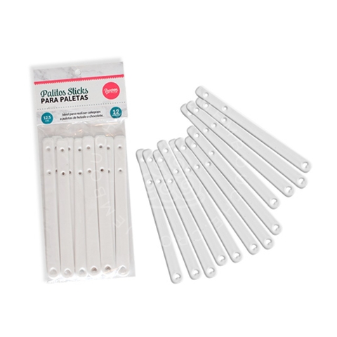Palitos Sticks Blancos Para Paletas 12,5 cm Parpen®