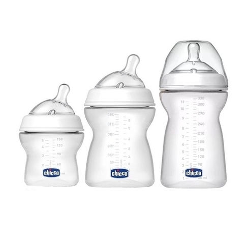 Kit com 3 Mamadeiras STEP UP 150/250/330ML (0M+) Chicco