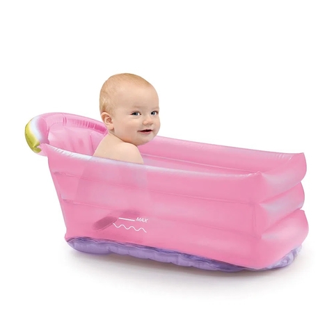 Banheira Inflável Bath Buddy, Multikids Baby, Azul ou Rosa na internet