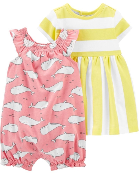 Kit com 2 peças - Dress & Romper Set