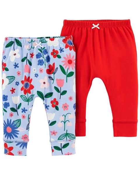 Kit com 2 Calças Flowers Girl - Carter's - comprar online