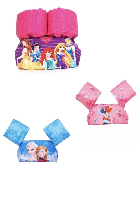 Bóia Infantil tripla de Braço e Peito - MINNIE / FROZEN / PRINCESAS - A Mais Segura do Mercado!