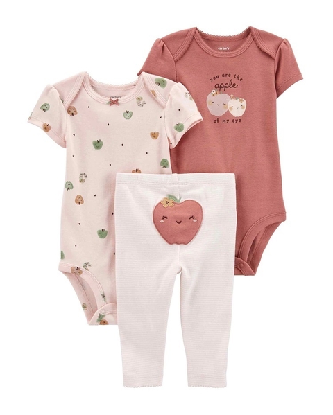 Linha Prematuro - Kit Com 3 Peças - Carter's - Apple