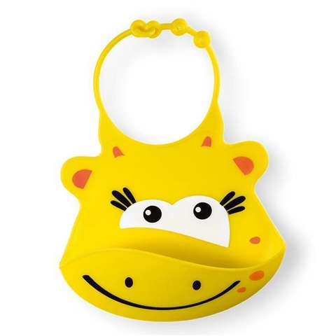 Imagem do Babador de Silicone Silybib Girafa/Hipopótamo - Multikids Baby