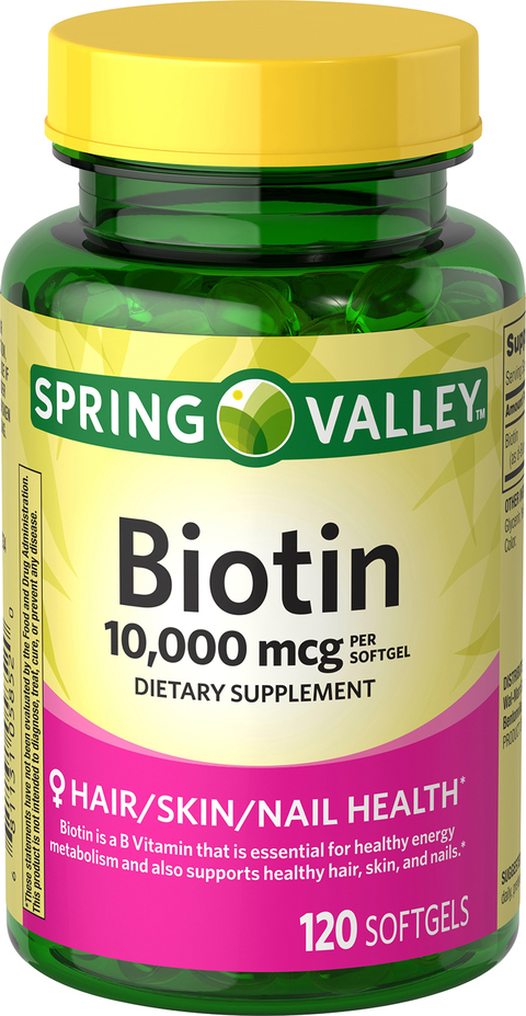Vitamina Biotin Spring Valley Extra Strength, 10,000 mcg