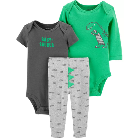 Linha Prematuro - Kit Com 3 Peças - Carter's - Dinosaur