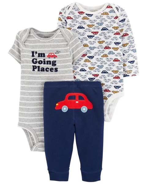 Linha Prematuro - Kit Com 3 Peças - Carter's - Cars