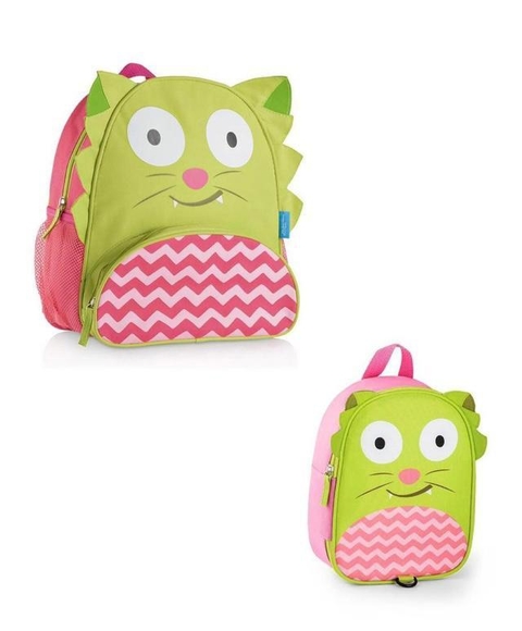 Kit Mochila Infantil + Lancheira Multikids Baby Zoo (GIRAFA OU GATINHA) - comprar online