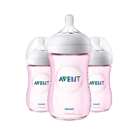 Kit 3 Mamadeiras Pétala Avent Anticólica - 260ml